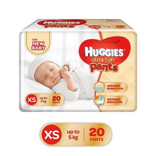 Huggies Ultra Soft Xs Size Diaper Pants Xs 20 Pieces 9091